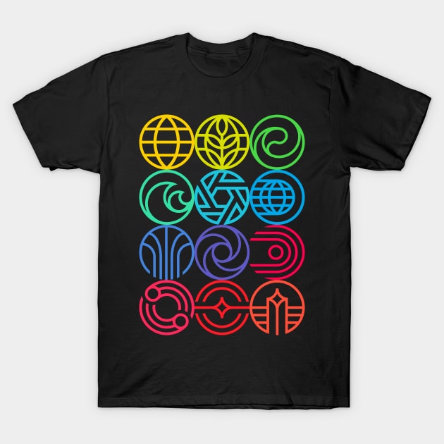 EPCOT Logos Version 2 T-Shirt by GrizzlyPeakApparel